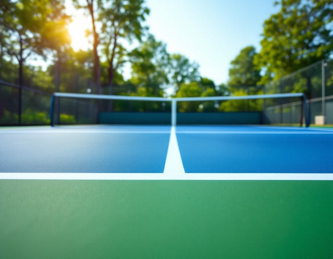 Outdoor tennis court